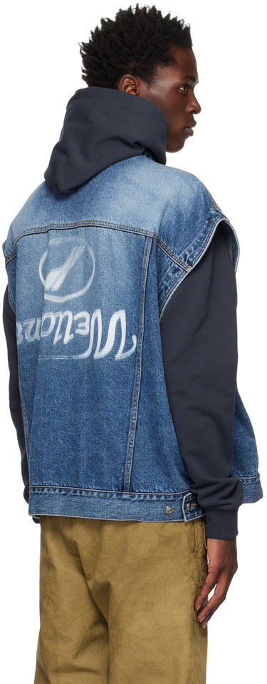 Liivi We11done We11done Oversized Trucker Vest Sininen | WD-DV3-22-385-U-BL, 2