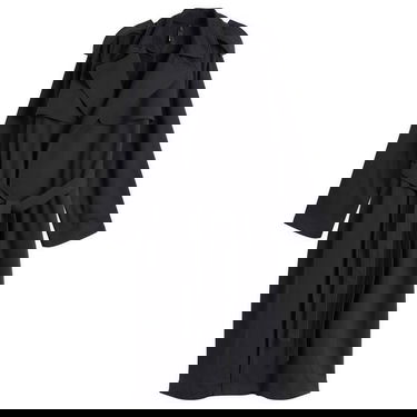 Trenssitakki SKIMS Boyfriend Fleece Trench Coat Musta | LS-LST-8018W-ONX, 1