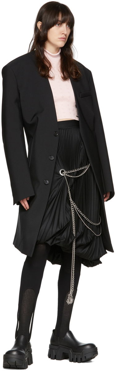 Crop top We11done We11done Short Sleeve Cropped Turtleneck Vaaleanpunainen | WD-KT1-22-642-W-PK, 3