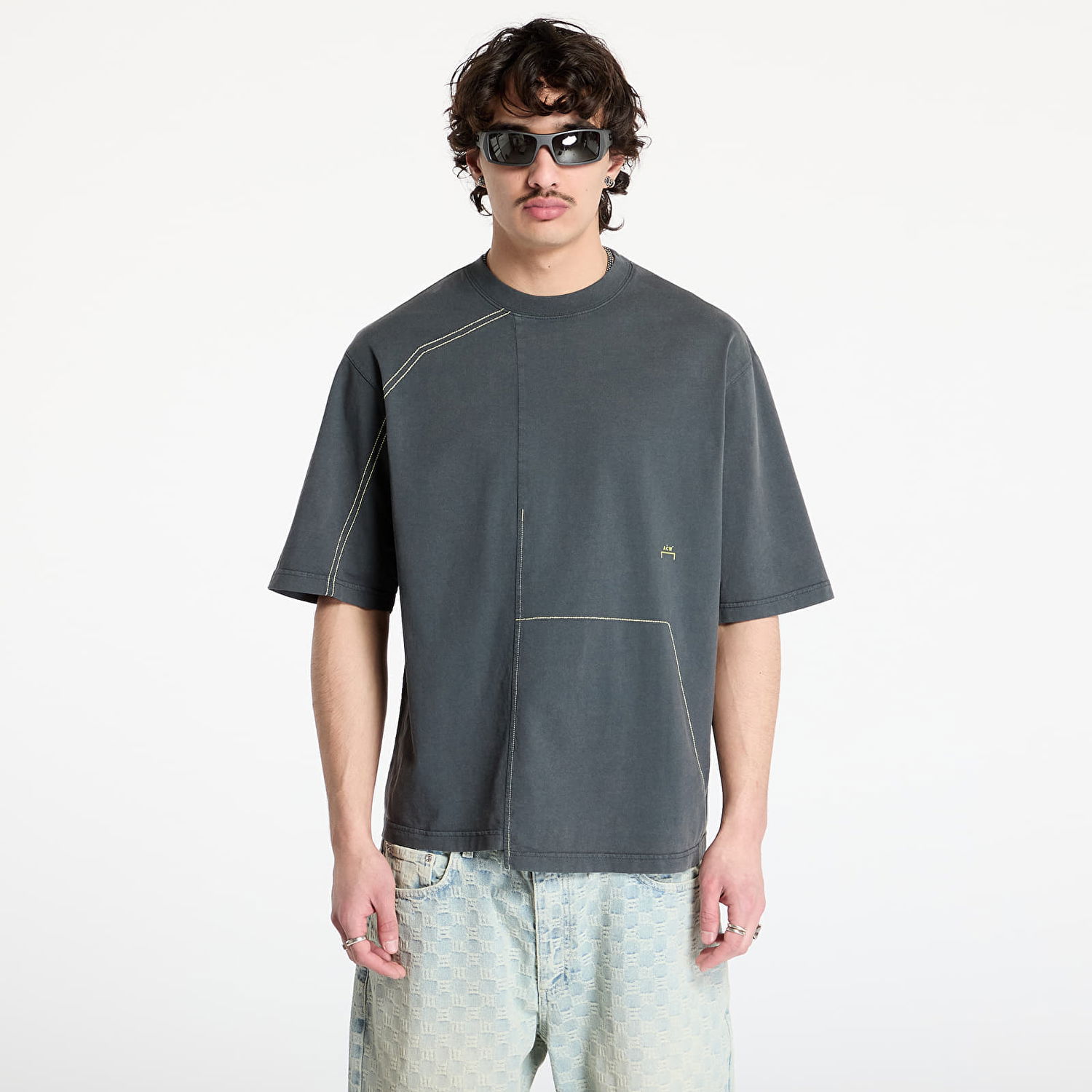 T-paita A-COLD-WALL* A-COLD-WALL* Oblique T-Shirt Harmaa | ACWMTS208 Grey, 0