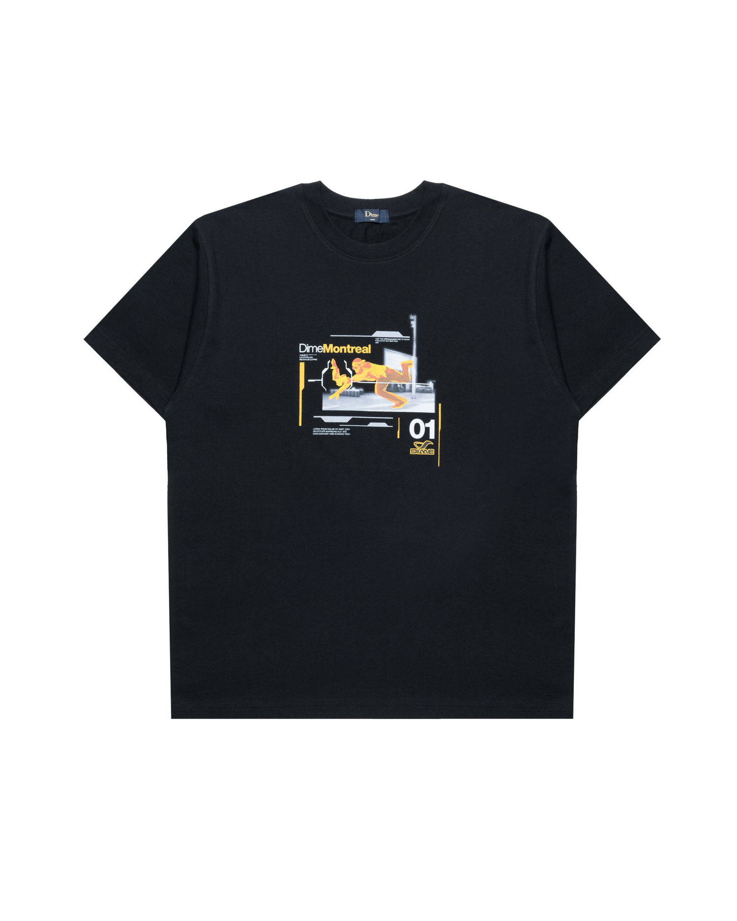 T-paita Dime One Step Beyond Graphic Print T-Shirt Musta | DIMEHO2465BLK, 0