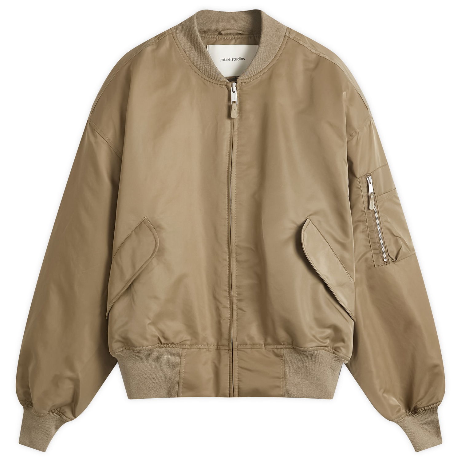 Bomber-takki Entire Studios Entire Studios Broad Bomber Jacket, Size Large Beige | ES2540SC, 1