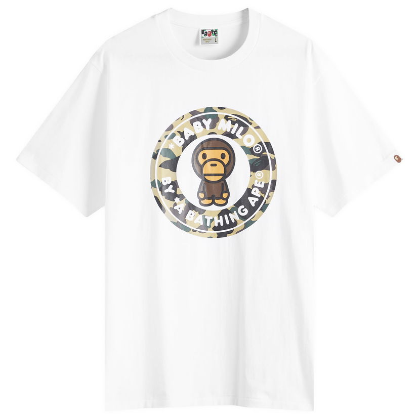 T-paita BAPE Bathing Ape 1St Camoilo Busy Works T-Shirt, Size L Valkoinen | 002TEL301004M-WYL