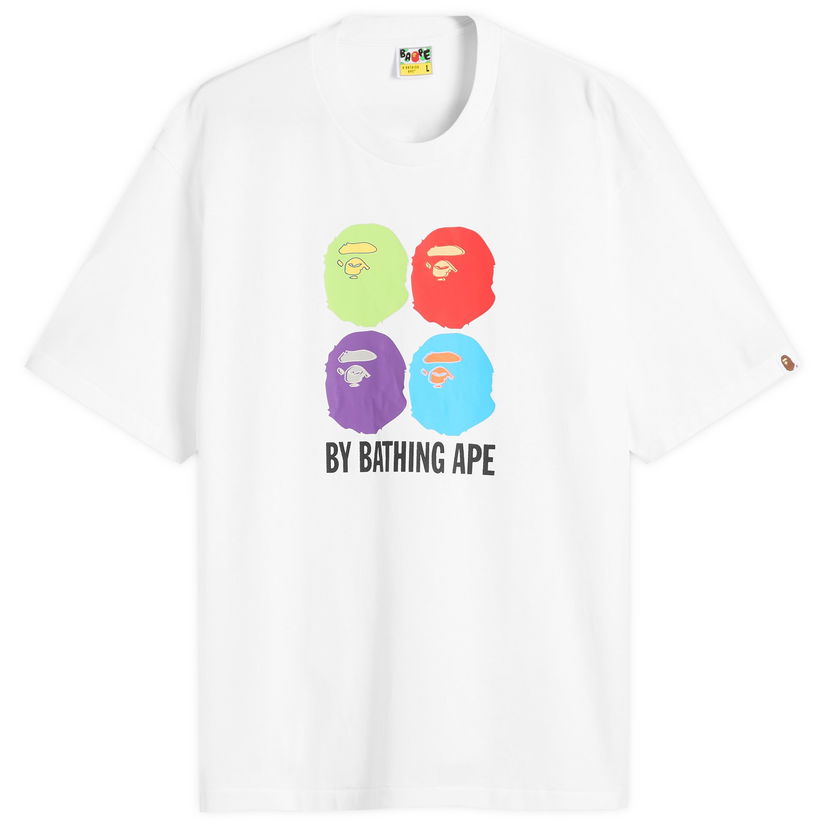T-paita BAPE Multi Ape Head T-Shirt Valkoinen | 001TEL801318M-WHT