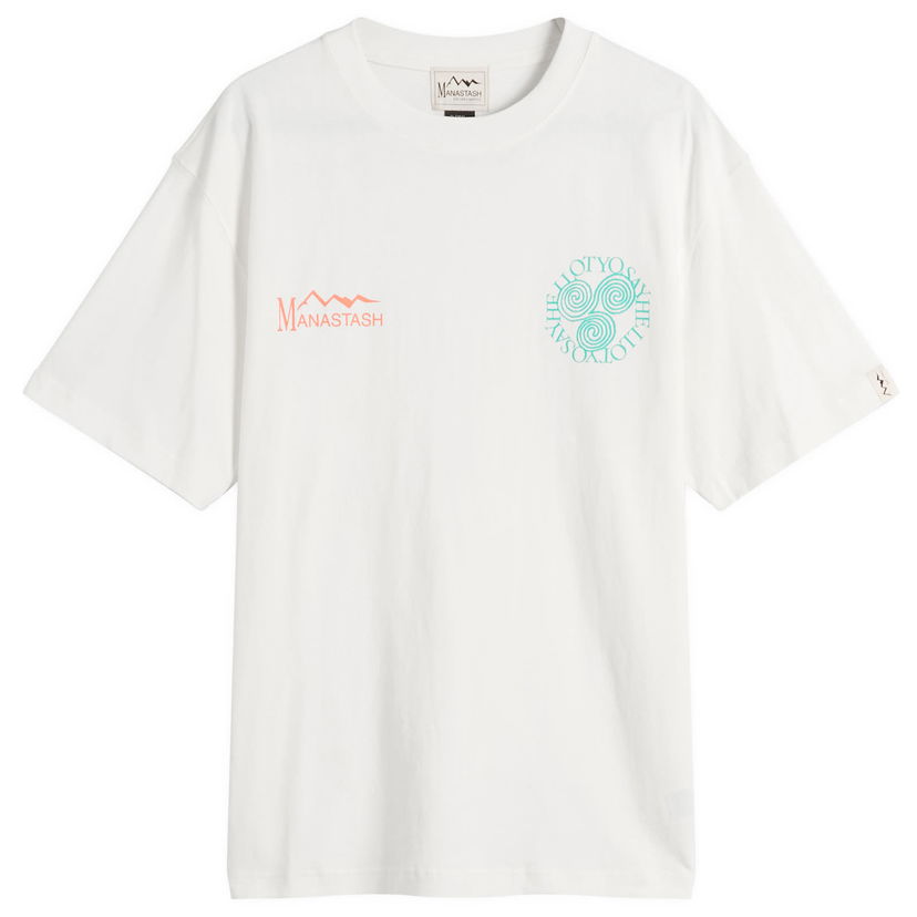 T-paita Manastash Say Hello T-Shirt, Size Small Valkoinen | 7925234014-030