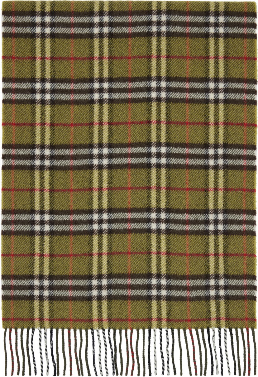 Huivi Burberry Burberry British Wool Check Scarf Vihreä | 8109459