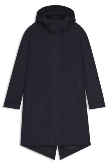 Takki BOSS BECKHAM water-repellent hooded jacket Tummansininen | 50553094