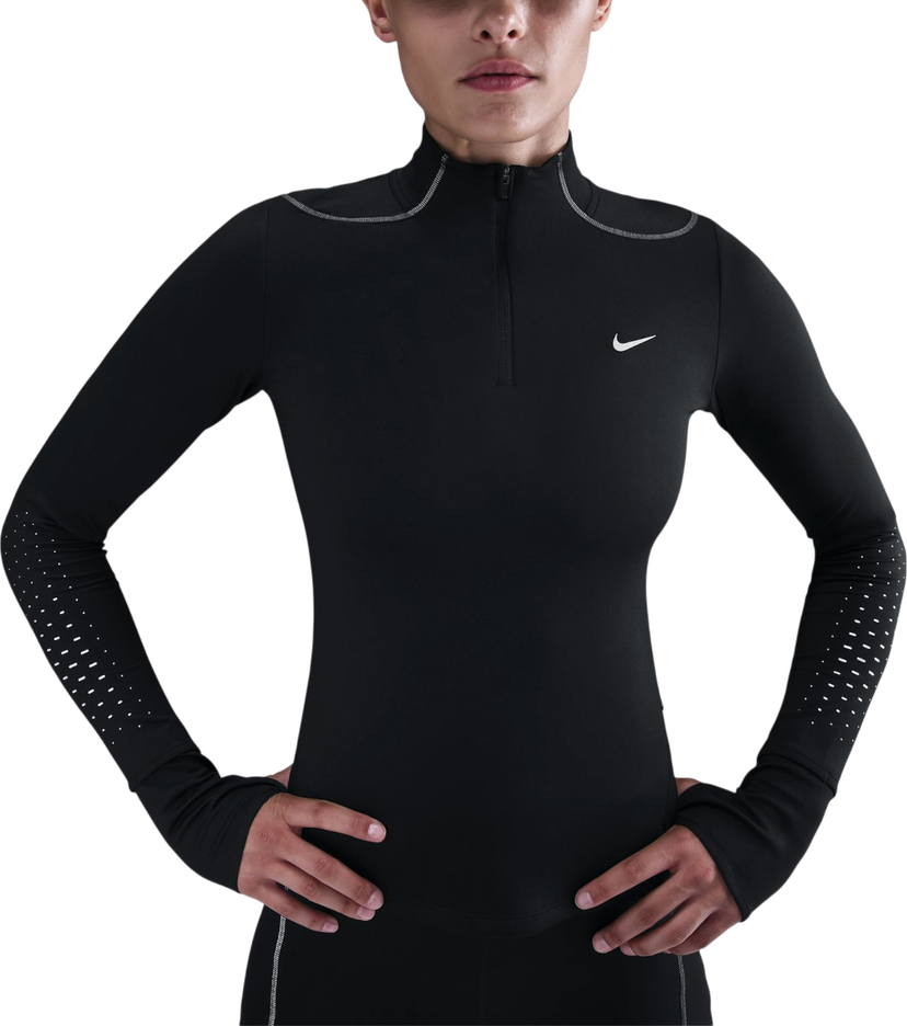 Huppari Nike Swift Reflective Long-Sleeve Quarter-Zip Top Musta | hv2944-010