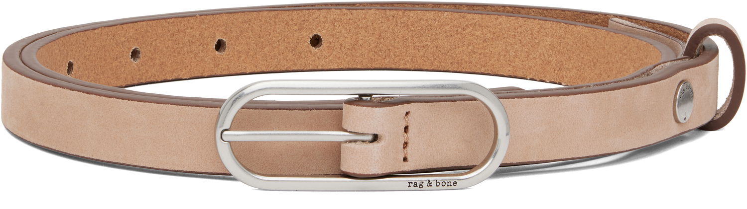 Vyöt rag & bone Rag & Bone Baby Rounded Rebound Belt Beige | WJW25PB1006SU6, 0