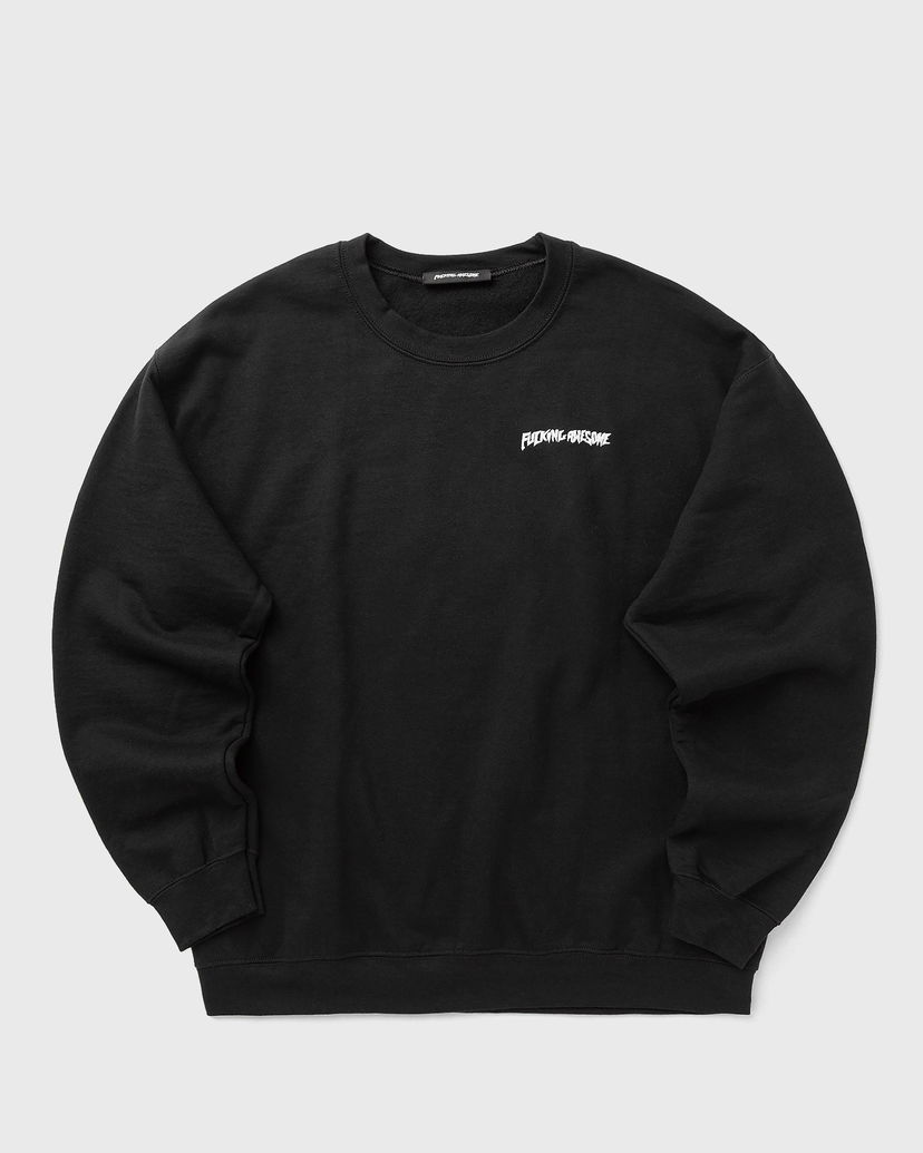 Huppari Fucking Awesome Believe Crewneck Sweatshirt Musta | PN26491