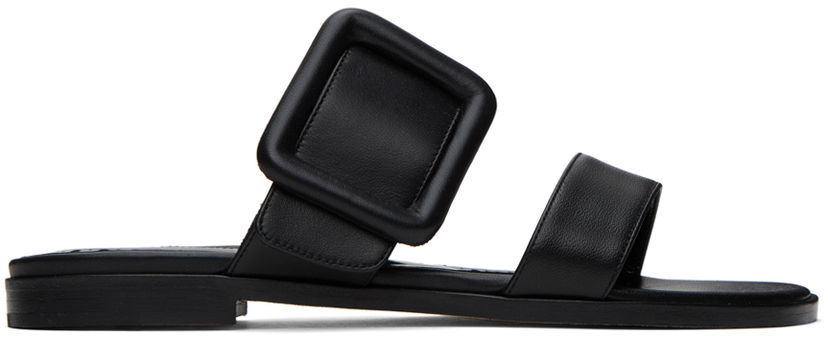 Asusteet Manolo Blahnik Manolo Blahnik Tituba Leather Sandals Musta | 419-0691