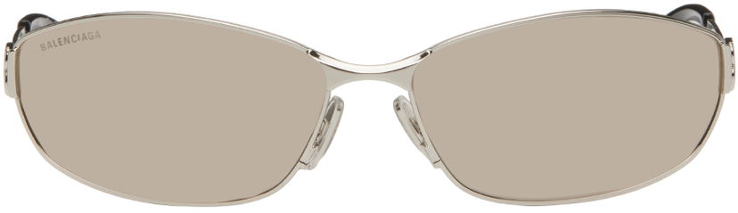 Aurinkolasit Balenciaga Rectangular Sunglasses Harmaa | BB0336S-006