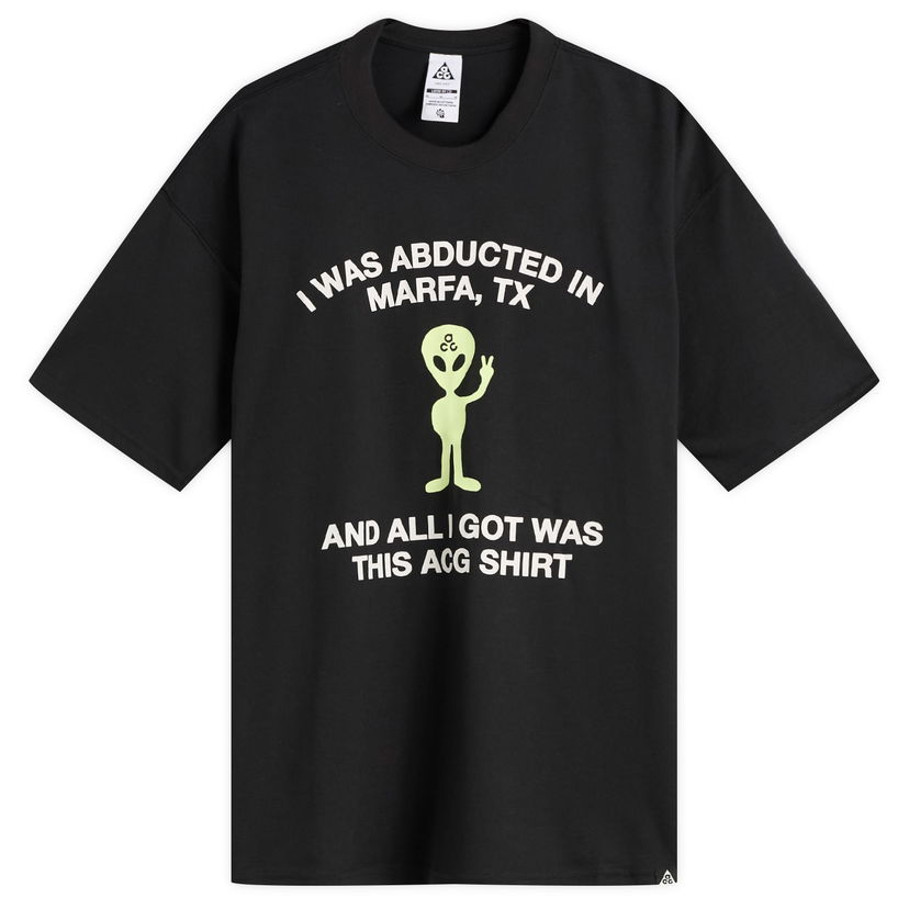 T-paita Nike ACG Alien T-Shirt Musta | HV2168-010