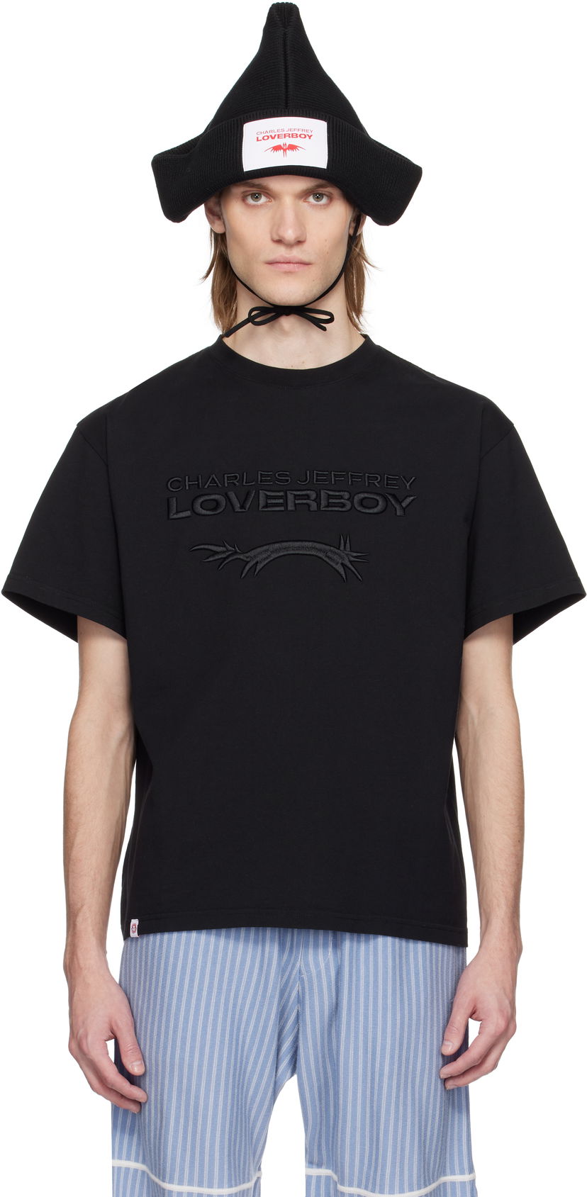 T-paita Charles Jeffrey Loverboy Charles Jeffrey LOVERBOY Logo T-Shirt Musta | 54100501
