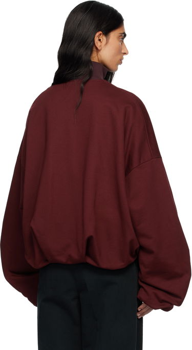 Takki Dries Van Noten Dries Van Noten Draped Jersey Track Jacket Burgundia | 252-011129-2611, 2