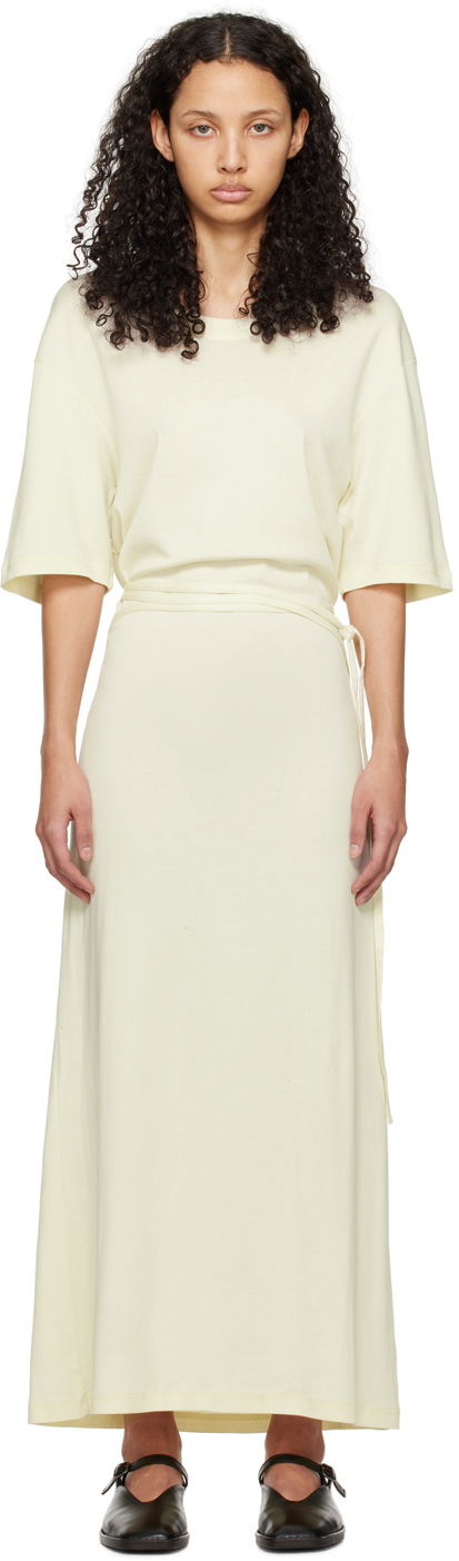 Mekko LEMAIRE Belted Midi Dress Beige | DR1045 LJ1016
