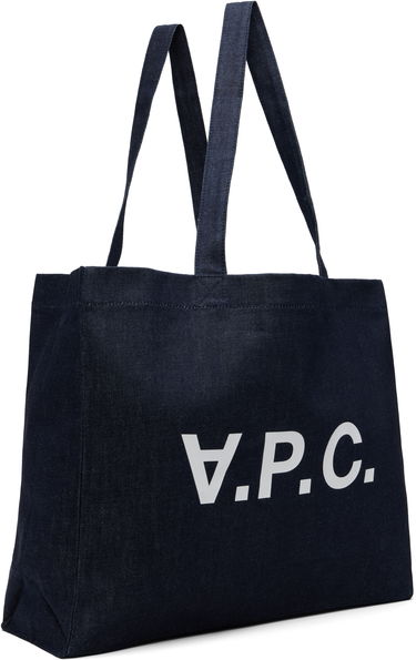 Kangaskassi A.P.C. A.P.C. Daniela Shopping Tote Tummansininen | COHIZ-M61446, 1