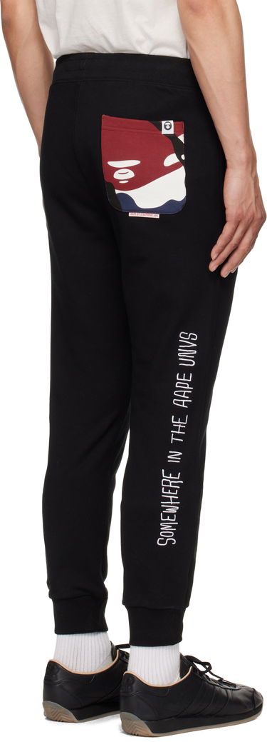 Verryttelyhousut AAPE by A Bathing Ape AAPE by A Bathing Ape 'AAPE' Basic Sweatpants Musta | AAPPTMB698XXNBKX, 2