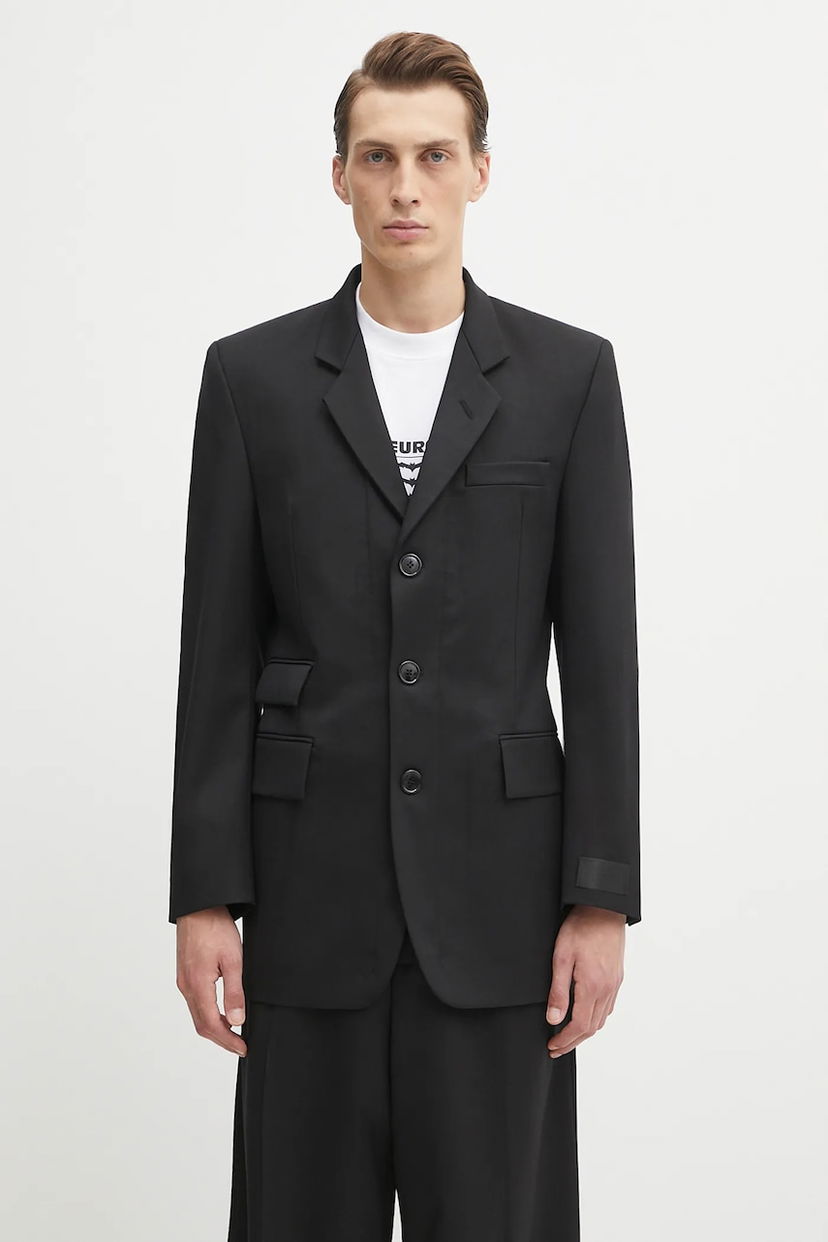 Takki VETEMENTS VETEMENTS Fitted Zip Tailored Blazer Musta | UH76TJ500B