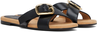 Asusteet Stella McCartney Stella McCartney Gaia Brushed Alter Mat Sandals Musta | 810572W0U70, 3
