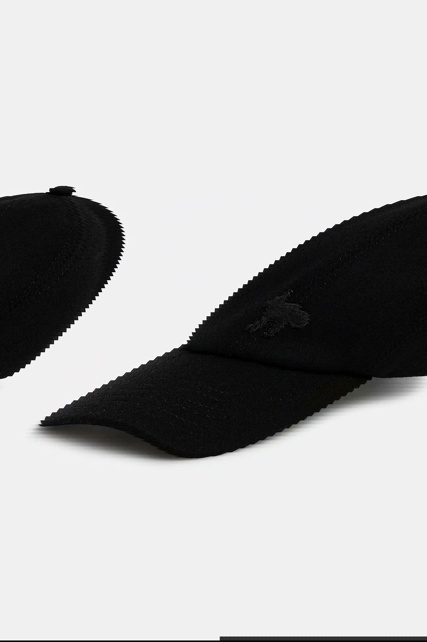 Korkki MAISON KITSUNÉ Maison Kitsuné Profile Fox Wool Blend Cap Musta | PW06111WM2023, 0