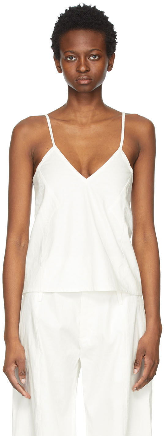 Tankkitoppi Ambush AMBUSH Linen Camisole Valkoinen | BWAD004S21FAB0010400
