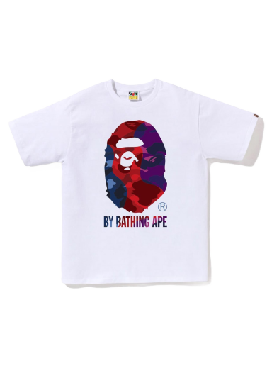 T-paita BAPE Color Camo Crazy By Bathing Ape Tee Valkoinen | 1J30-110-048