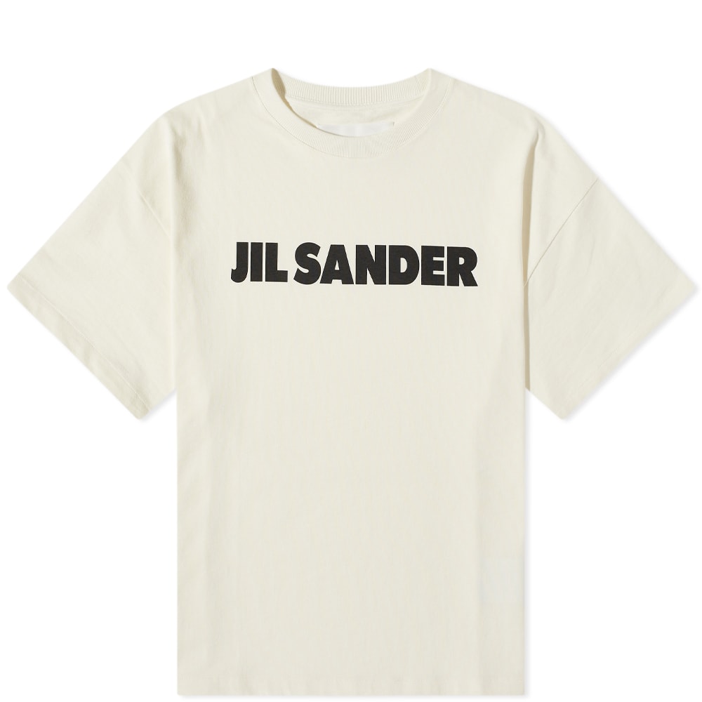 T-paita Jil Sander Logo Tee Beige | JSMU707045-MU248708-102, 0