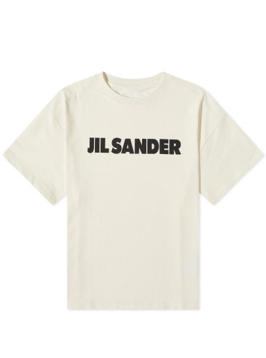 T-paita Jil Sander Logo Tee Beige | JSMU707045-MU248708-102
