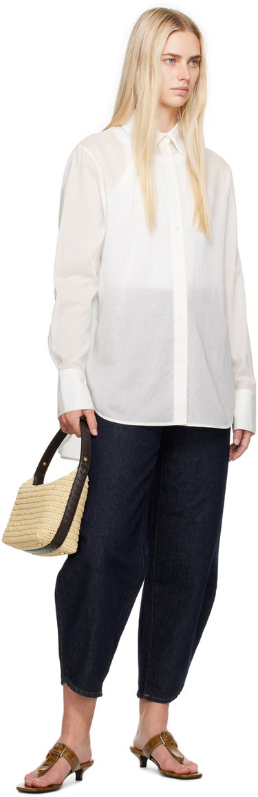 Paita TOTEME Women's Droptail Shirt Valkoinen | 243-WRT2522-FB0238, 3