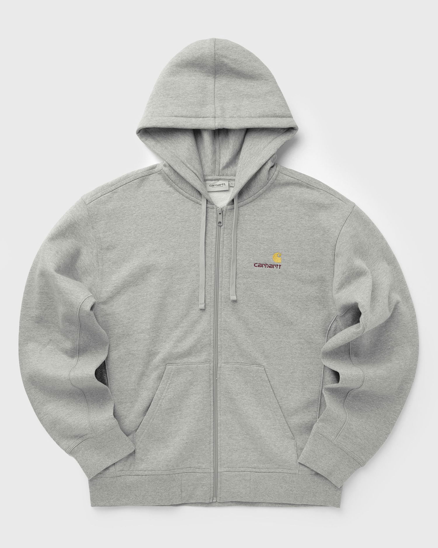 Huppari Carhartt WIP Full-Zip Hooded American Script Jacket Harmaa | I033063-V6.XX, 1