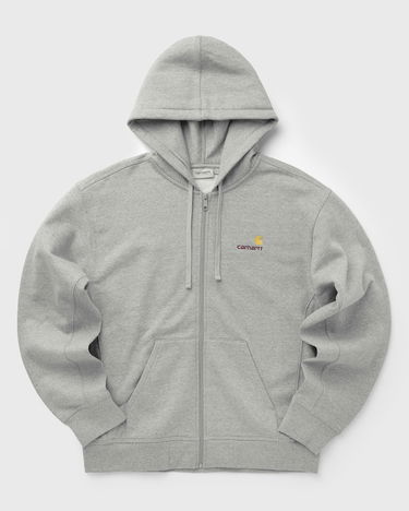 Huppari Carhartt WIP Full-Zip Hooded American Script Jacket Harmaa | I033063-V6.XX, 1