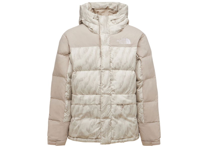 Puffer takki The North Face 1996 Retro Nuptse 550 Fill Silver Grey Wooden Tiger Print Beige | NF0A5J1J2L0
