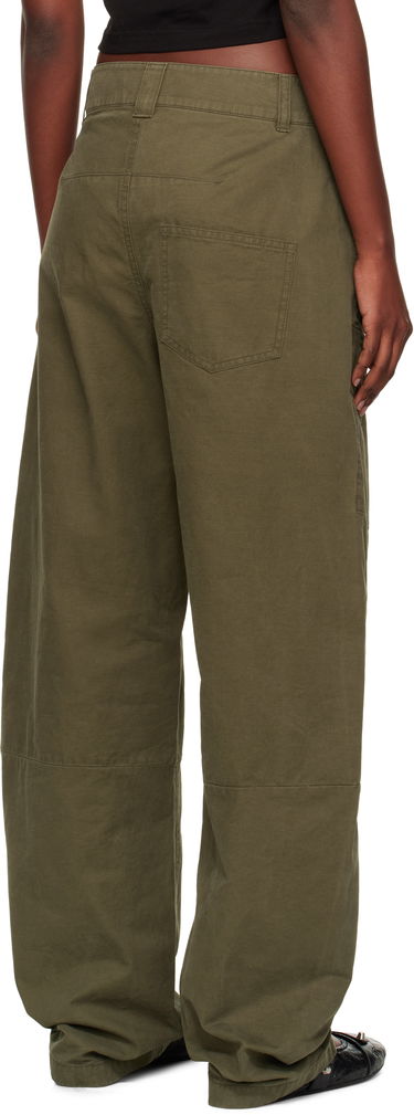 Cargo housut We11done We11done Curved Cargo Trousers Vihreä | WD-PT2-25-216-W-KK, 2