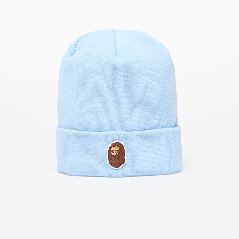 Pipo BAPE A BATHING APE One Point Ape Head Knit Cap Sininen | 001HTL301006MSAX