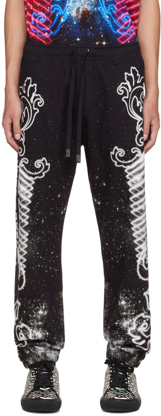 Verryttelyhousut Versace Galaxy Print Lounge Pants Musta | E73GAA31GEFS057