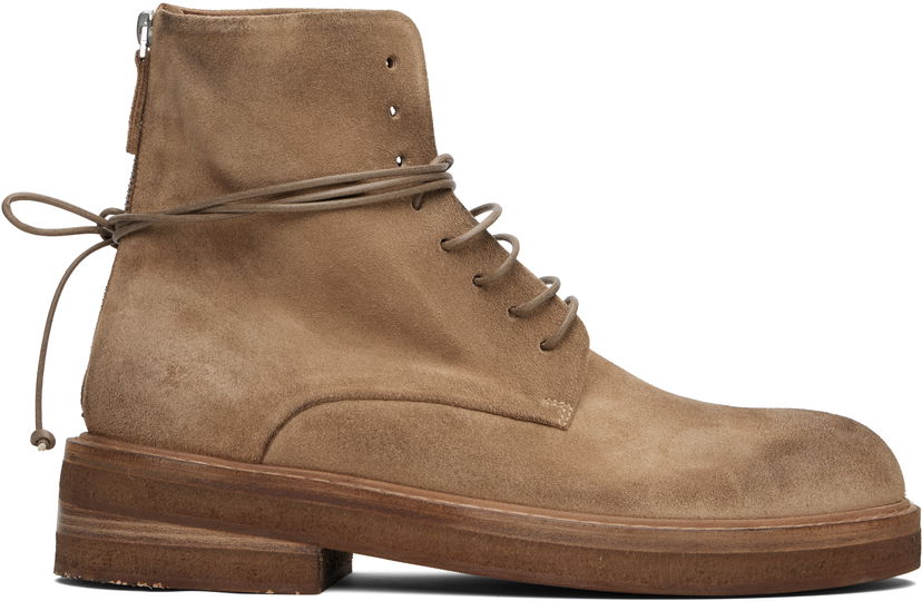 Vaatteet Marsèll Marsèll Parrucca Suede Combat Boots Ruskea | MM2961 P024310