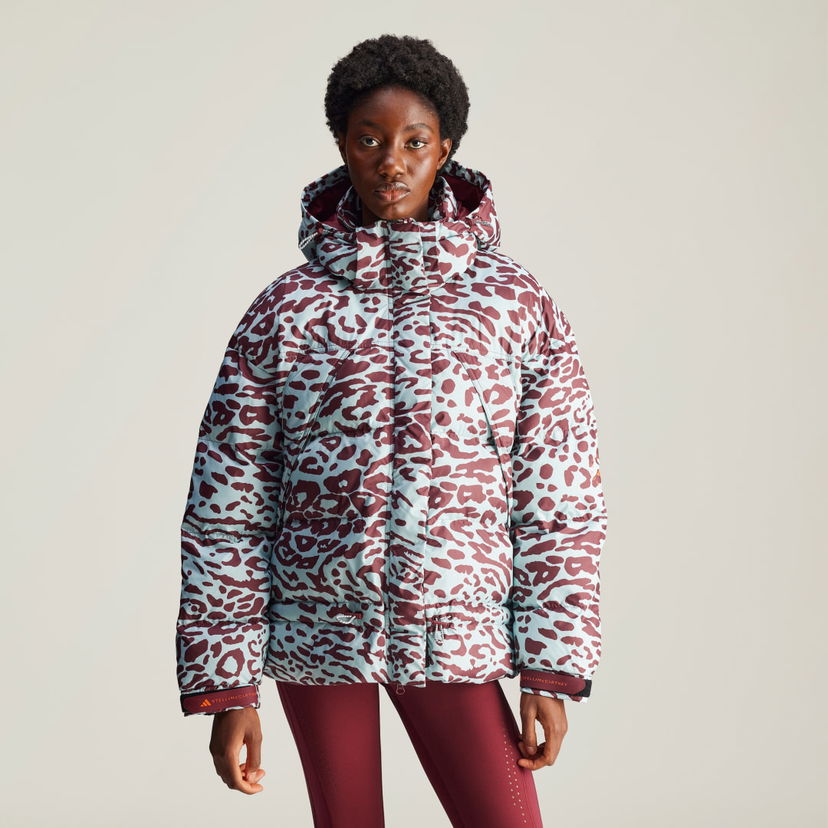 Puffer takki adidas Performance Stella McCartney x TrueNature Printed Mid Length Padded Winter Monivärinen | IW3844