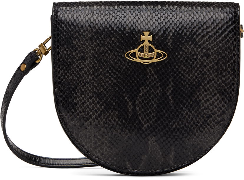 Olkalaukku Vivienne Westwood Saddle Crossbody Bag Musta | 5801000AW-L007Y-