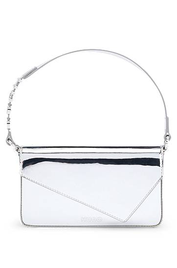 Olkalaukku BOSS Clutch Bag With Logo Handle Metallinen | 50536245
