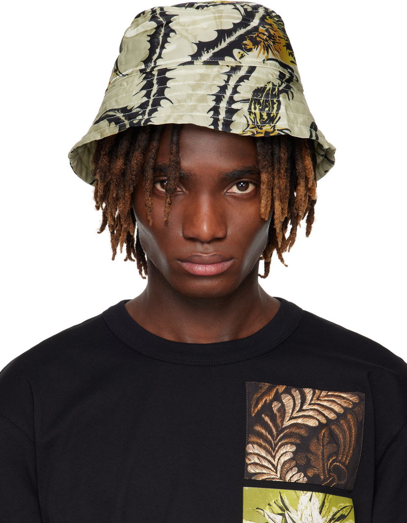 Hattu Dries Van Noten Dries Van Noten Printed Bucket Hat Vihreä | 251-029501-1001