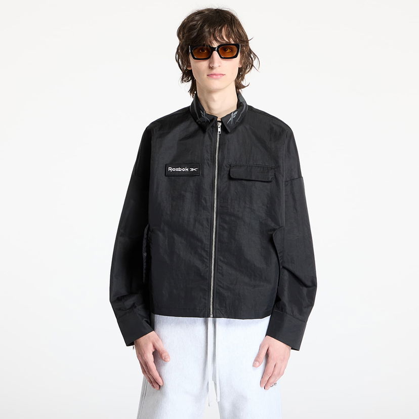Tuulitakki Reebok Zipped Overshirt Musta | RMES001C99FAB0011000