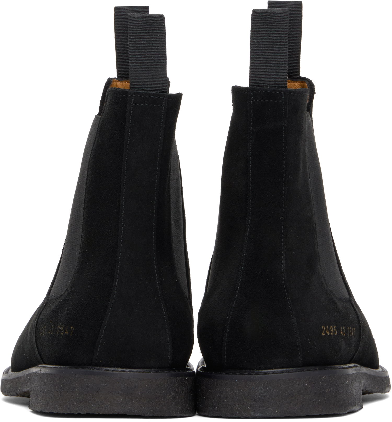 Vaatteet Common Projects Common Projects Waxed Suede Chelsea Boots Musta | ARTICLE 2495, 1