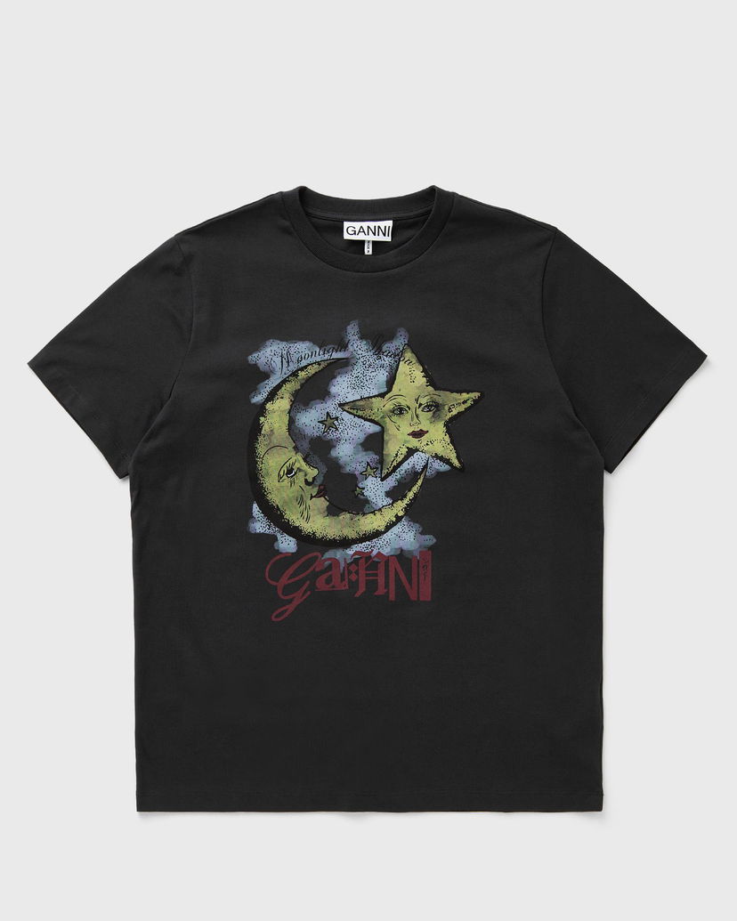 T-paita GANNI Relaxed Graphic T-Shirt L Musta | T4058-252