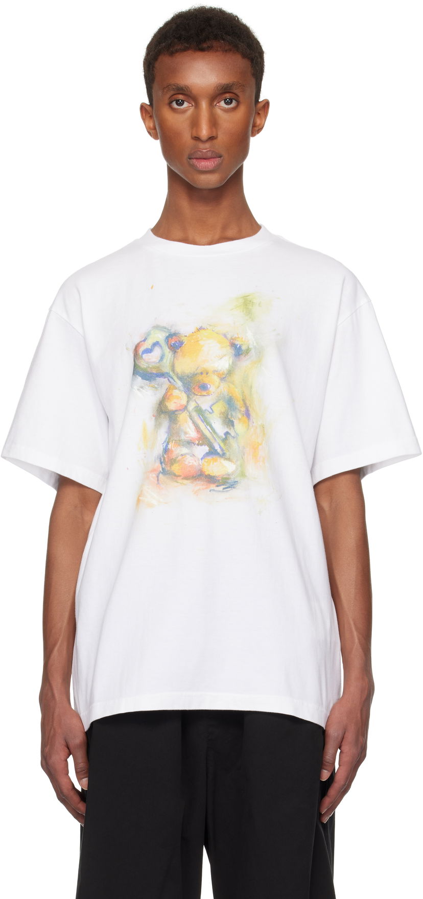 T-paita We11done We11done Graphic Print T-Shirt Valkoinen | WD-TT3-24-752-U-WH
