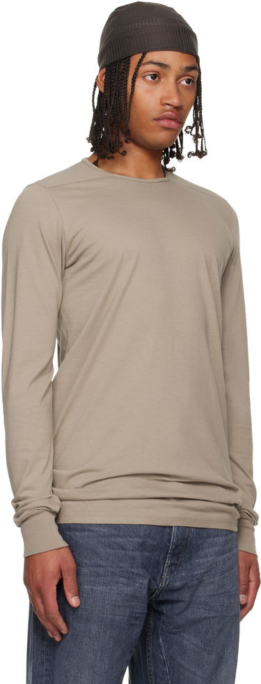 T-paita Rick Owens DRKSHDW Concordians Level LS T-shirt Beige | DU02E7260 RN, 1