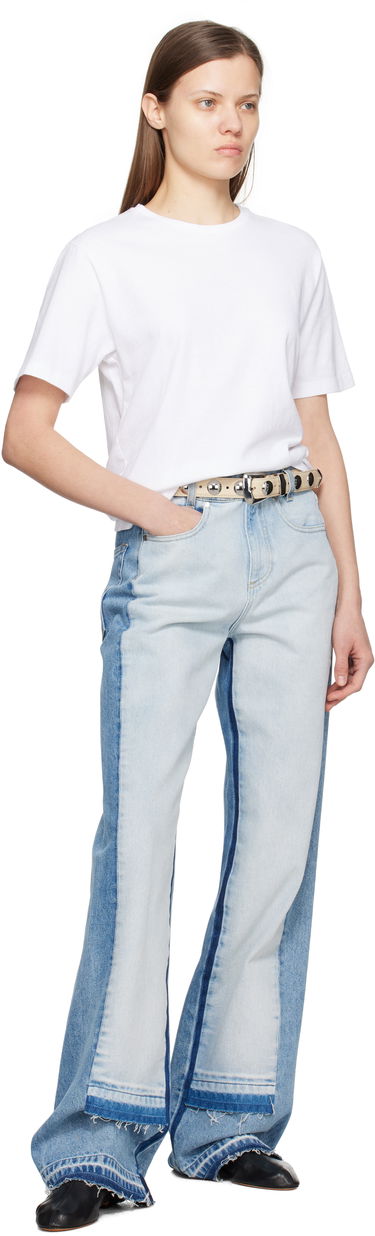 Vyöt Khaite KHAITE Benny Studs Belt Beige | 10014-798, 2