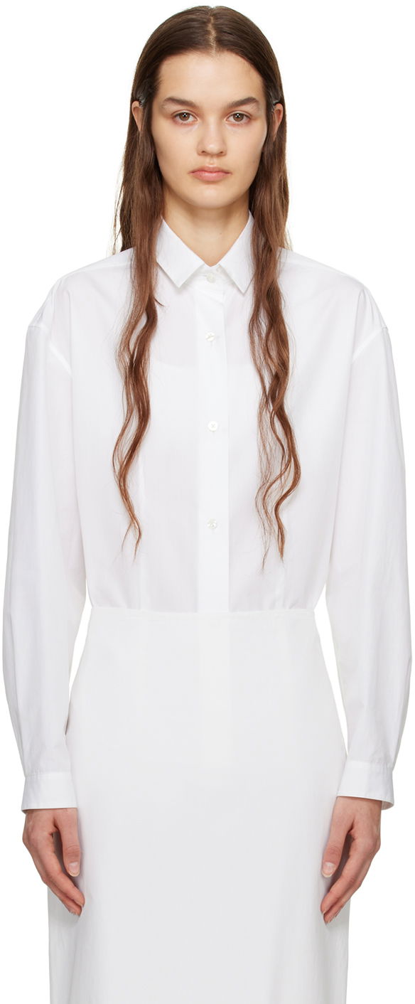 Paita The Row Long Sleeve Button-Up Shirt Valkoinen | 7212-W2439