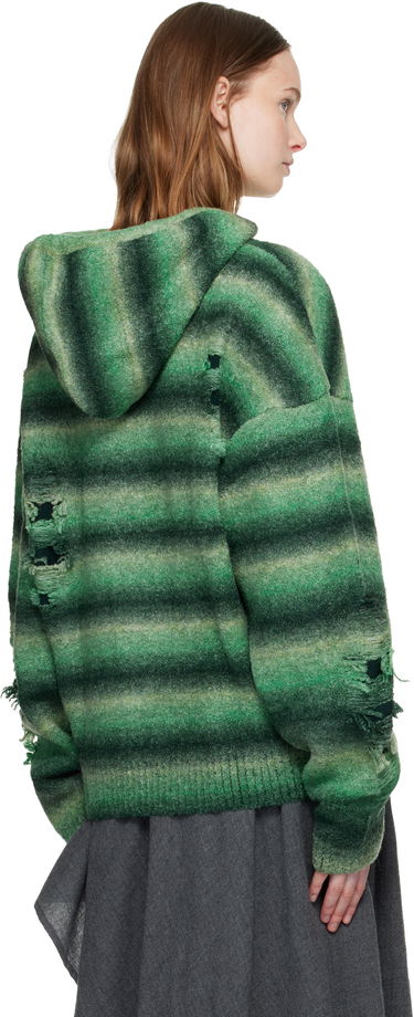 Huppari Andersson Bell Gradient Distressed Hoodie Vihreä | atb1391u, 2