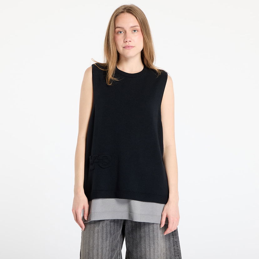 Liivi Y-3 Y-3 Logo Knit Vest Musta | JX7334